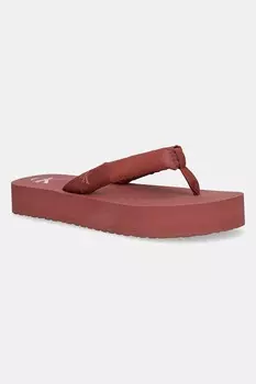 Шлепки BEACH SANDAL FLATFORM TTXR SATIN Calvin Klein Jeans, розовый
