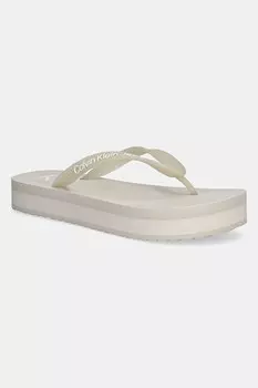 Шлепки Beach Sandal Flatplatform TPU Calvin Klein Jeans, бежевый