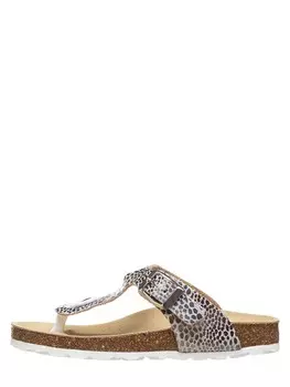 Шлепки billowy, серебряный