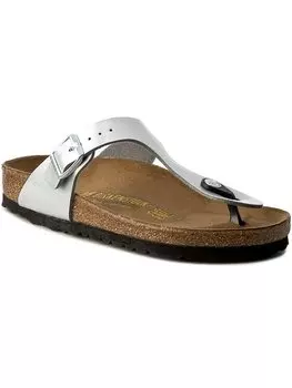 Шлепки Birkenstock, серебряный