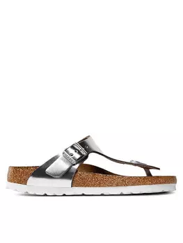 Шлепки Birkenstock, серебряный