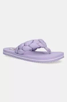 Шлепки BRAIDED THONG BEACH SANDAL Tommy Jeans, фиолетовый