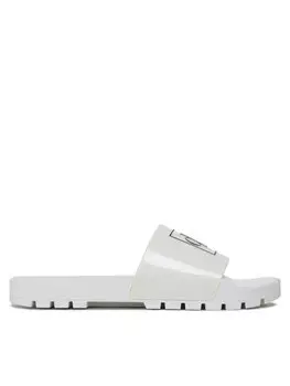 Шлепки Calvin Klein Jeans Truck Slide Monogram Rubber M, белый