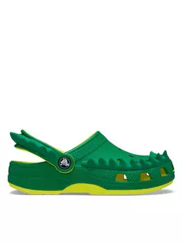 Шлепки Crocs Classic Spikes Clog K, зеленый
