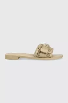 Шлепки Guess, бежевый