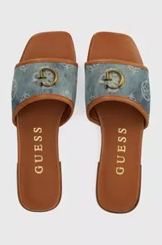 Шлепки Guess, синий