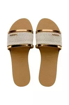 Шлепки Havaianas, золотой