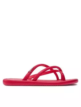Шлепанцы детские Ipanema с логотипом бренда, красно-розовый