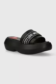 Шлепки Love Moschino, черный