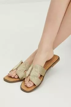 Шлепки Medicine, золотой