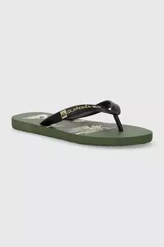 Шлепки Quiksilver, зеленый