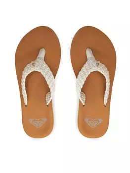 Шлепки Roxy, экрю