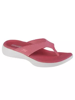 Шлепки Skechers, розовый