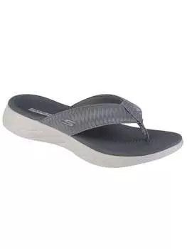 Шлепки Skechers, серый
