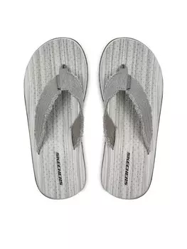 Шлепки Skechers, серый