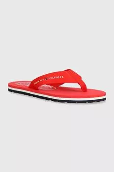 Шлепки Tommy Hilfiger, красный