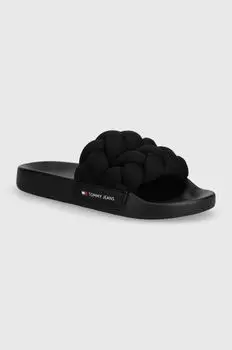 Шлепки Tommy Jeans, черный