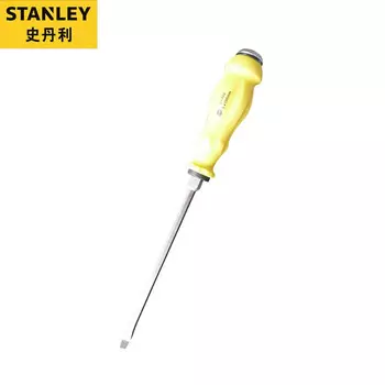 Шлицевая отвертка Stanley 8*200 мм, ударная отвертка с магнитным ударным сердечником 61-893-23