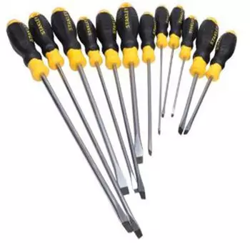 Шлицевая отвертка Stanley серии B с пластиковой ручкой, 3x75 мм 60-817-23 Корпоративная версия A