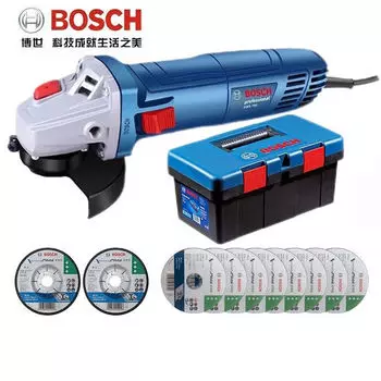 Шлифовальная машина Bosch GWS 700 + ящик для инструментов, насадки