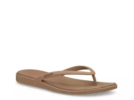 Шлёпанцы Miami Flip Flop - женские Crocs, Light Brown