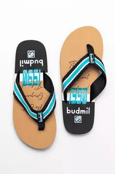 Шлёпанцы мужские Budmil, бежевый/черный