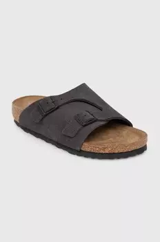 Шлёпанцы Zrich из замши Birkenstock, серый