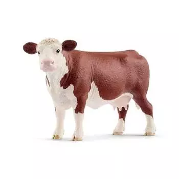Шляйх, статуэтка, герефордская корова Schleich
