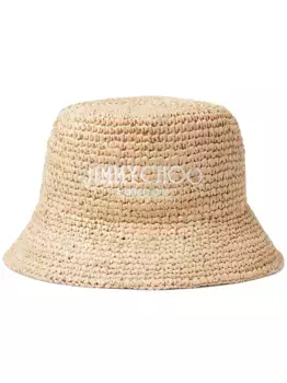 Шляпа Atena с вышитым логотипом JIMMY CHOO, нейтральный