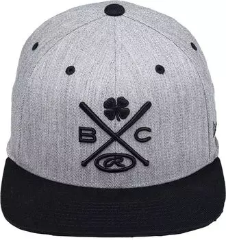 Шляпа Black Clover + Rawlings Baseball Is Life с плоскими полями