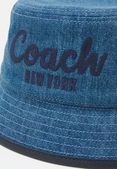 Шляпа Embroidered Bucket Coach, синий деним