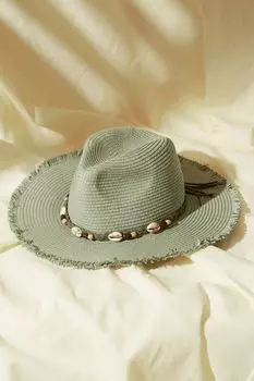 Шляпа-Федора Fatface с необработанными краями Fat Face, зеленый