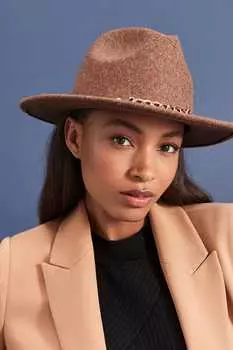 Шляпа Федора Next, коричневый