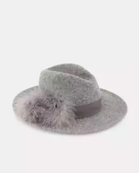 Шляпа-федора с турецкими перьями Latouche, зеленый