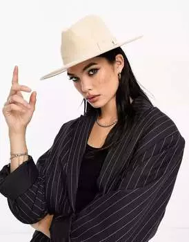 Шляпа-федора Vila кремового цвета