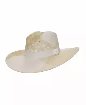 Шляпа-федора в клетку Plaid Weave Lauren Ralph Lauren, коричневый/бежевый