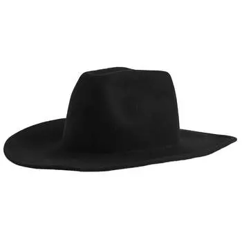 Шляпа H&amp;M Felted Wool Cowboy, черный