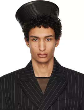 Шляпа «Кожаный моряк» Jean Paul Gaultier, черный
