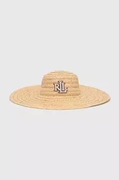Шляпа Lauren Ralph Lauren, бежевый
