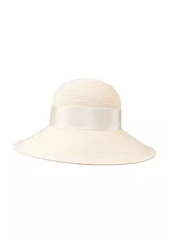 Шляпа, лента в репсовую ленту, женская LOEVENICH, кремовый