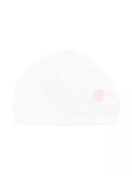 Шляпа Monnalisa с цветочной аппликацией, белый