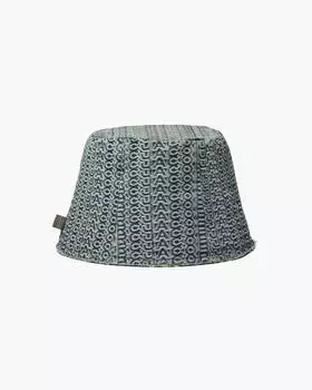 Шляпа-панама из вымытого денима с монограммой Marc Jacobs, цвет Sun Faded Denim