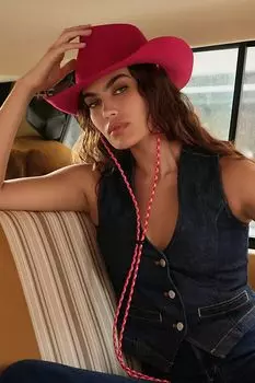 Шляпа Rancher, красный