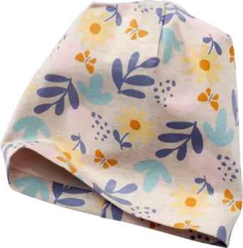 Шляпа с цветочным узором бежевого цвета синий размер 50/51 10шт ALANA