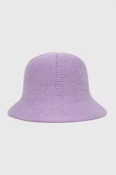Шляпа с оттенком льна United Colors of Benetton, фиолетовый