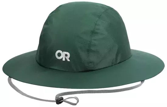 Шляпа с полными полями для исследований на открытом воздухе, гелиевый дождь Outdoor Research, цвет Grove