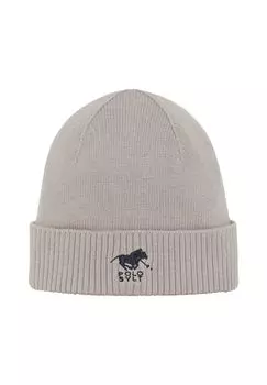 Шляпа с вышивкой-лейблом и ребристым краем по краю POLO SYLT, цвет Ashes Roses Oso