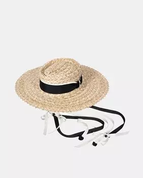 Шляпа Санта-Мария ручной работы натурального тона Daz Del Castillo Millinery