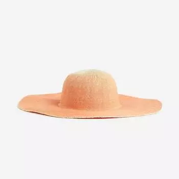 Шляпа соломенная H&M Wide Brim, красно-желтый
