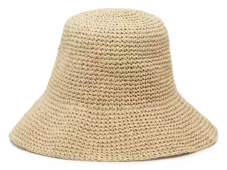 Шляпа Straw Crochet Bucket Hat Crown Vintage, цвет naturallighttan